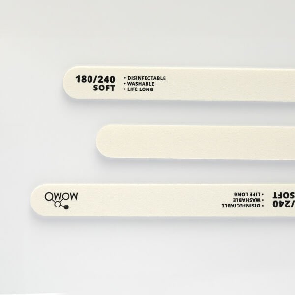Momo Professional 180/240 Düz Oval Beyaz Kağıt Törpü