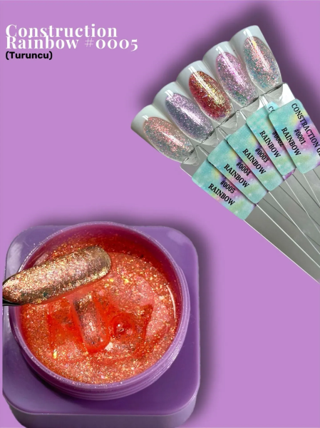 Viola Beauty Constraction Gel Rainbow #0005 - Orta Akışkan Builder Jel 30 ml