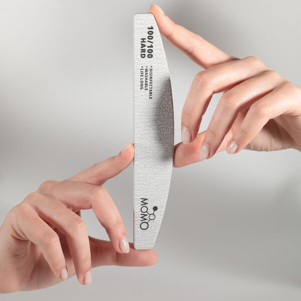 Momo Professional 100/100 Yarım Ay Gri Kağıt Törpü