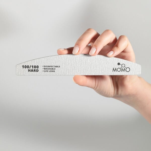 Momo Professional 100/100 Yarım Ay Gri Kağıt Törpü