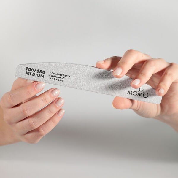 Momo Professional 100/180 Yarım Ay Gri Kağıt Törpü