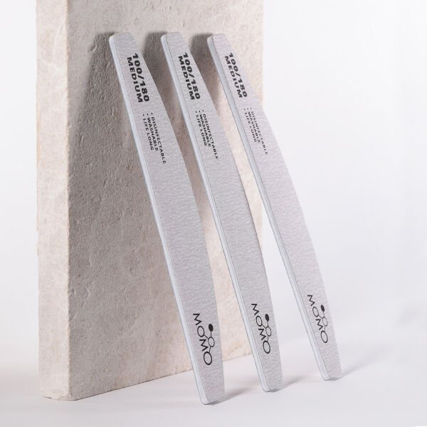 Momo Professional 100/180 Yarım Ay Gri Kağıt Törpü