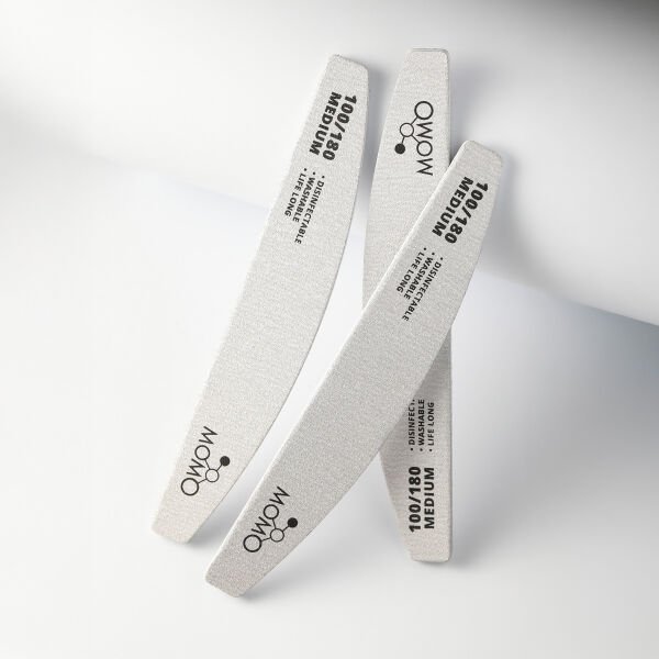 Momo Professional 100/180 Yarım Ay Gri Kağıt Törpü