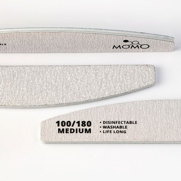 Momo Professional 100/180 Yarım Ay Gri Kağıt Törpü