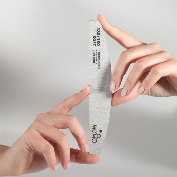 Momo Professional 180/180 Yarım Ay Gri Kağıt Törpü