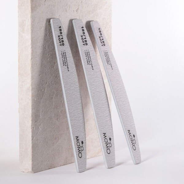 Momo Professional 180/180 Yarım Ay Gri Kağıt Törpü