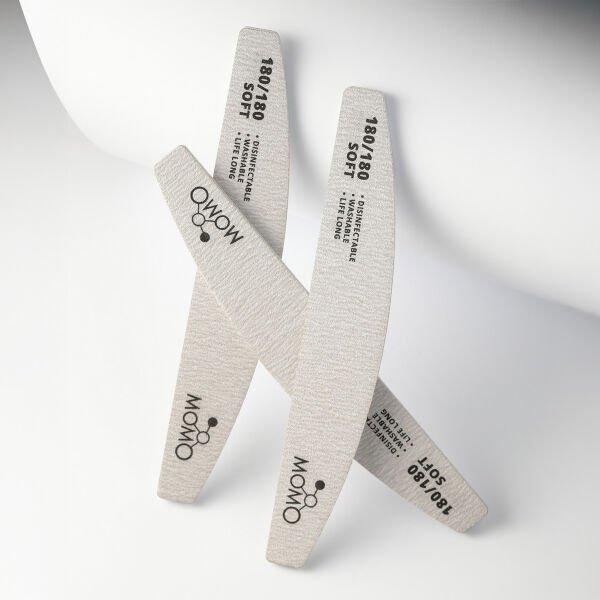 Momo Professional 180/180 Yarım Ay Gri Kağıt Törpü