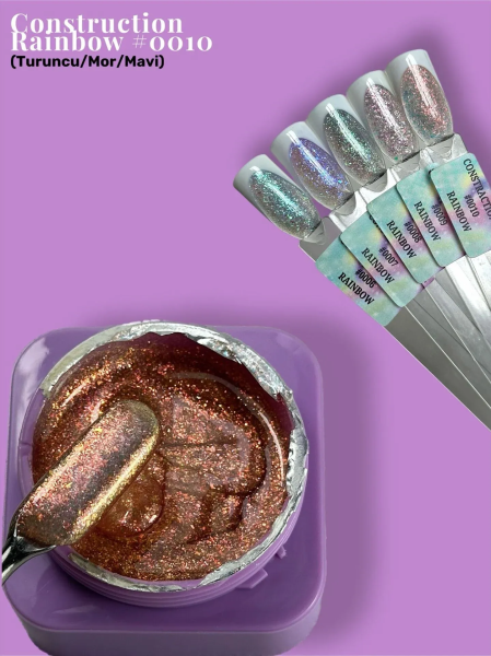 Viola Beauty Constraction Gel Rainbow #0010 - Orta Akışkan Builder Jel 30 ml