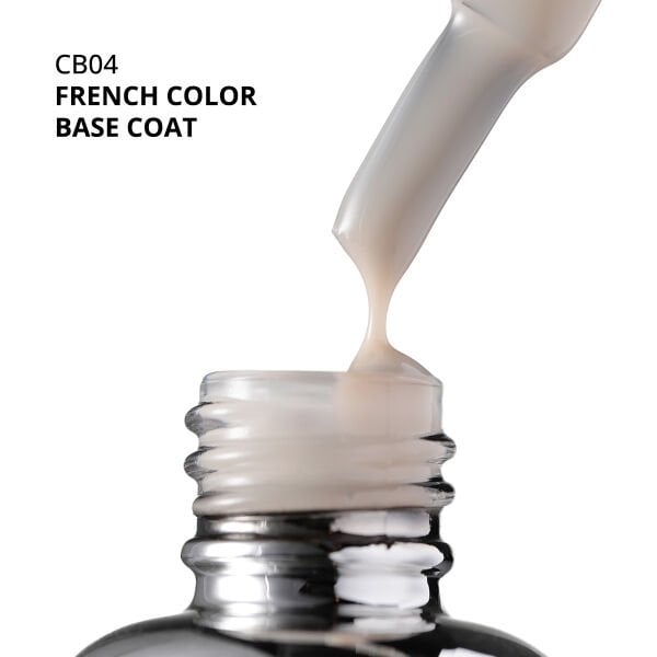 Momo Professional Kalıcı Oje French Color Base Coat CB04, Açık Bej, 10 ml
