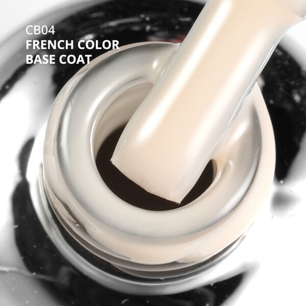 Momo Professional Kalıcı Oje French Color Base Coat CB04, Açık Bej, 10 ml