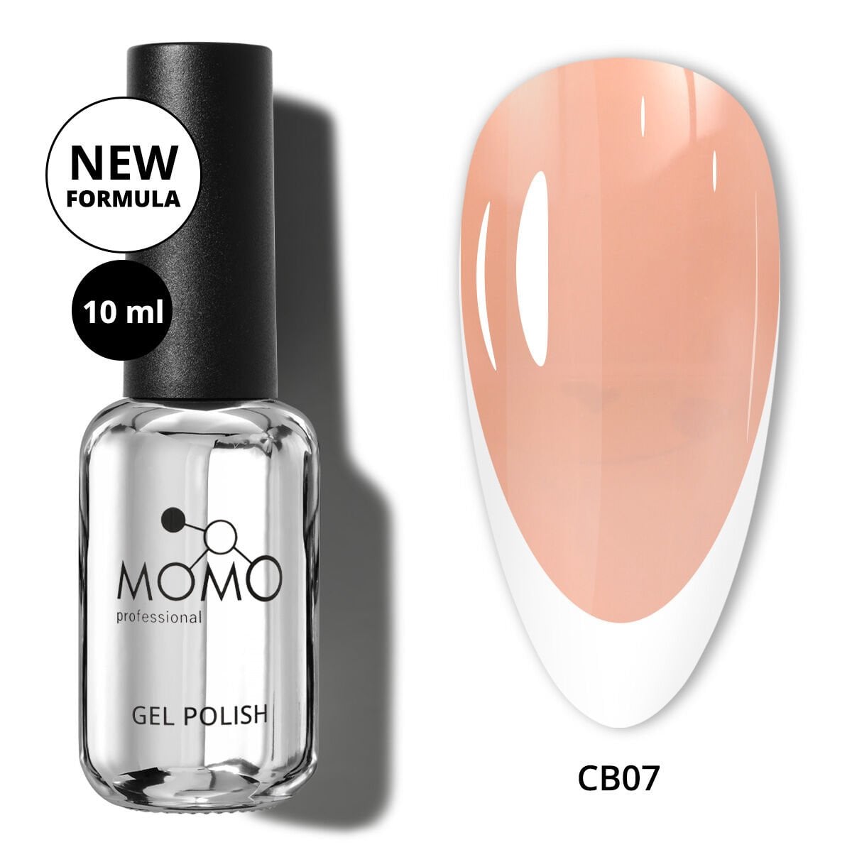 Momo Professional Kalıcı Oje French Color Base Coat CB07, Açık Bronz, 10 ml