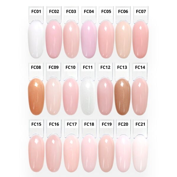 Momo Professional Kalıcı Oje French Cover Rubber Base Coat FC01, Rakı Beyazı, 10 ml