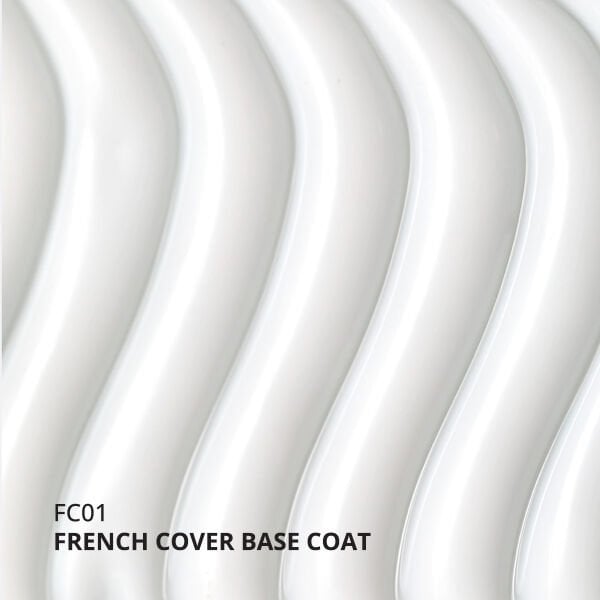 Momo Professional Kalıcı Oje French Cover Rubber Base Coat FC01, Rakı Beyazı, 10 ml