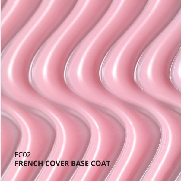 Momo Professional Kalıcı Oje French Cover Rubber Base Coat FC02, Pastel Pembe, 10 ml
