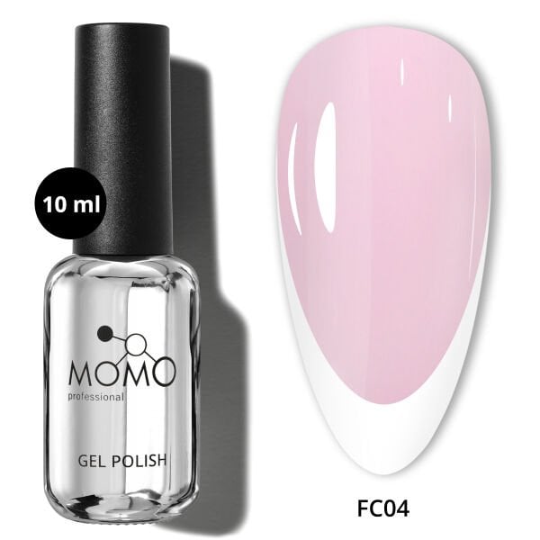 Momo Professional Kalıcı Oje French Cover Rubber Base Coat FC04, Açık Lila, 10 ml