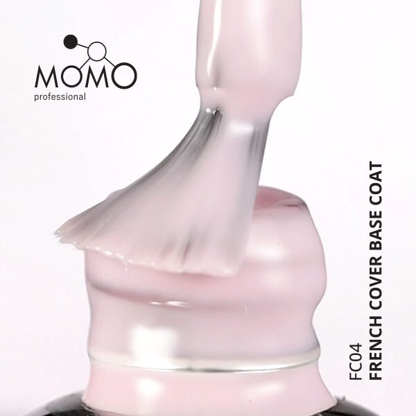 Momo Professional Kalıcı Oje French Cover Rubber Base Coat FC04, Açık Lila, 10 ml