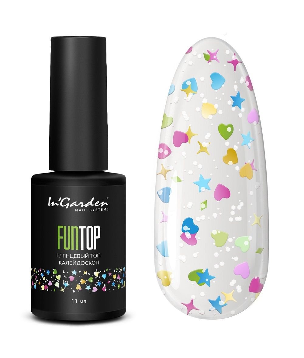 In'Garden Fun Top Coat Kaleydoskop/Yapışkansız (11ml)