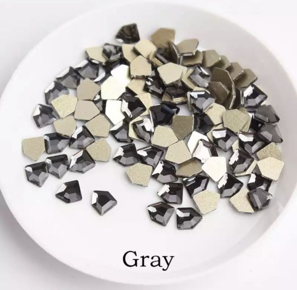 Taş Beşgen Gray 4*5mm 2 Adet