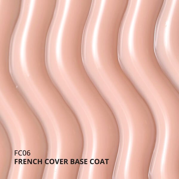 Momo Professional Kalıcı Oje French Cover Rubber Base Coat FC06, Açık Bej, 10 ml