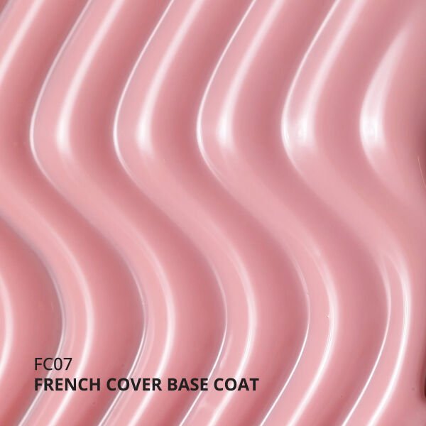 Momo Professional Kalıcı Oje French Cover Rubber Base Coat FC07, Soft Pembe, 10 ml