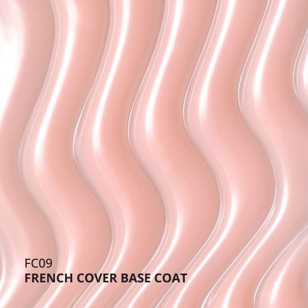 Momo Professional Kalıcı Oje French Cover Rubber Base Coat FC09, Pudra, 10 ml