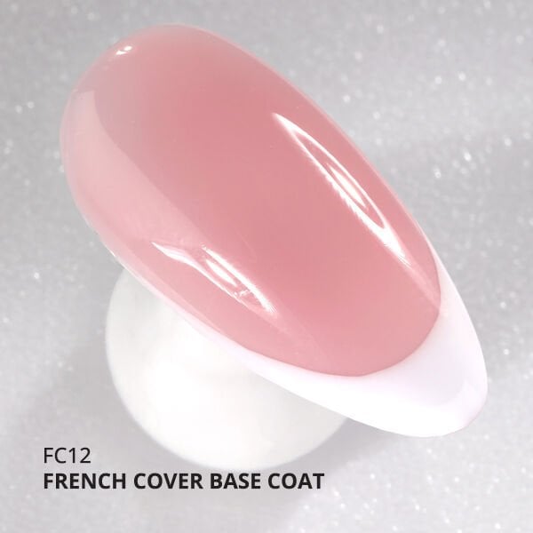 Momo Professional Kalıcı Oje French Cover Rubber Base Coat FC12, Gül Kurusu, 10 ml