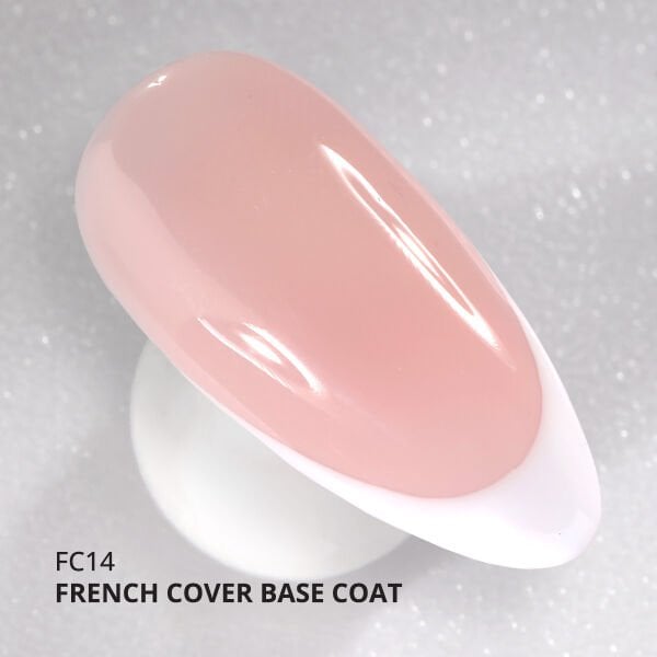 Momo Professional Kalıcı Oje French Cover Rubber Base Coat FC14, Natural Pembe, 10 ml