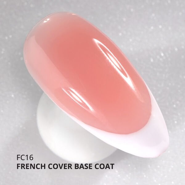 Momo Professional Kalıcı Oje French Cover Rubber Base Coat FC16, Koyu Nude Pembe, 10 ml