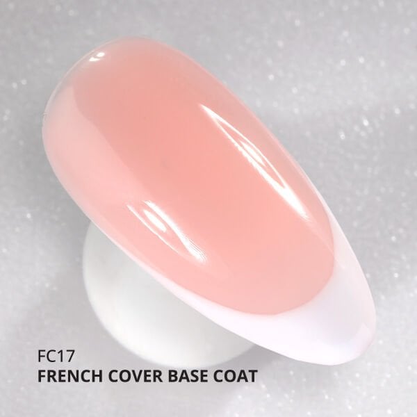 Momo Professional Kalıcı Oje French Cover Rubber Base Coat FC17, Sütlü Natural, 10 ml
