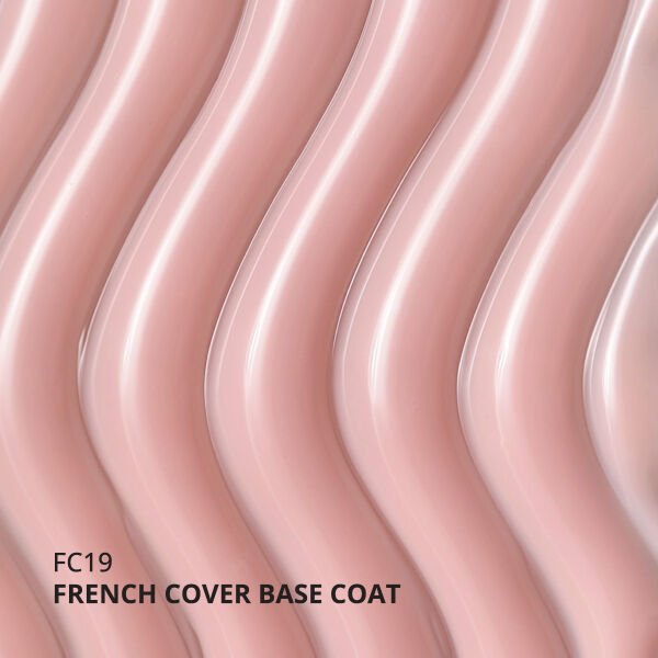 Momo Professional Kalıcı Oje French Cover Rubber Base Coat FC19, Pudra Pembe, 10 ml