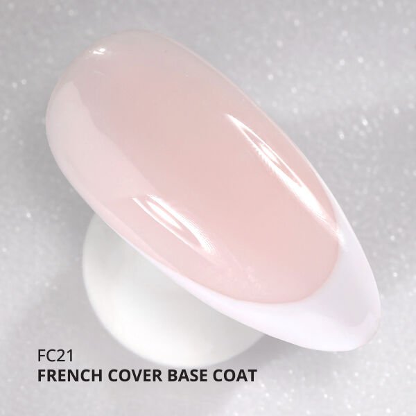 Momo Professional Kalıcı Oje French Cover Rubber Base Coat FC21, Uçuk Pembe, 10 ml