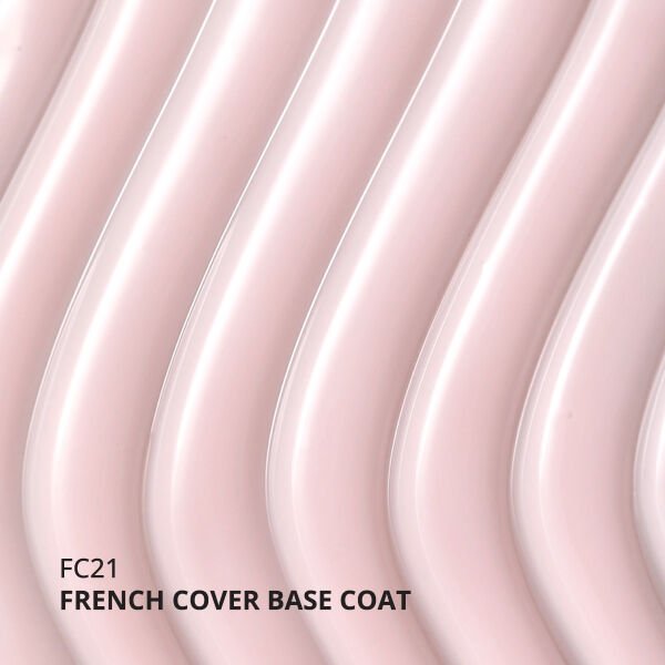 Momo Professional Kalıcı Oje French Cover Rubber Base Coat FC21, Uçuk Pembe, 10 ml