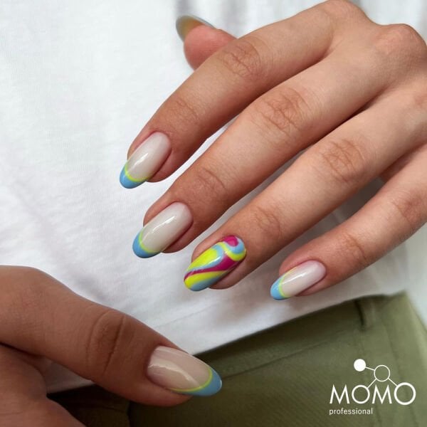 Momo Professional Kalıcı Oje French Cover Rubber Base Coat FC21, Uçuk Pembe, 10 ml