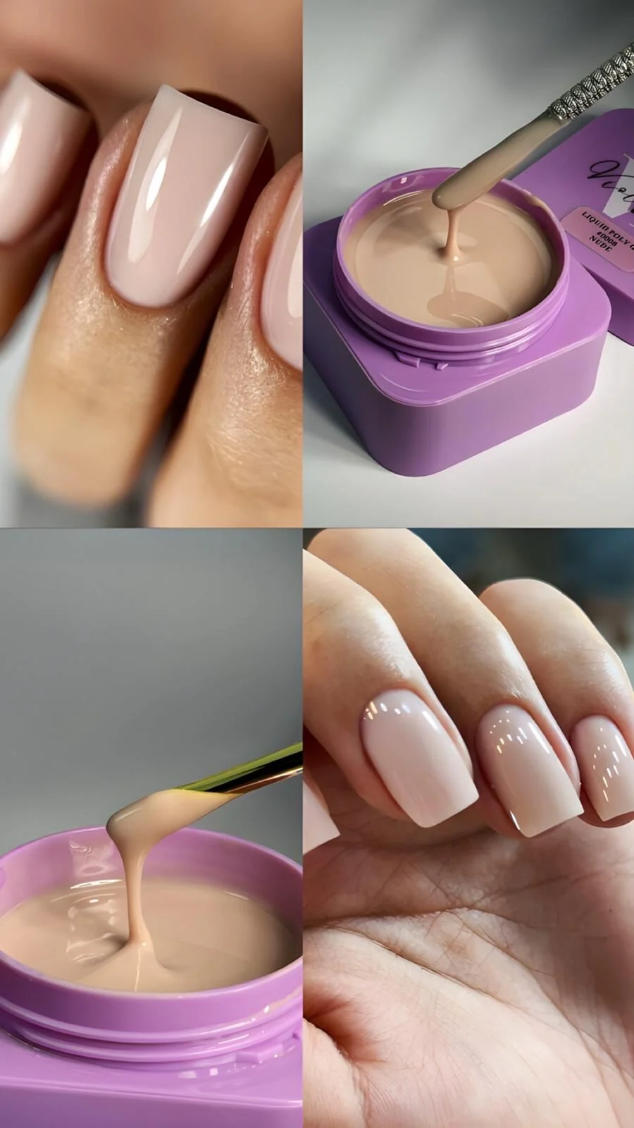 Viola Beauty Liquid Poly Gel Nude #0008 - (Yeni Renk) 50 ml