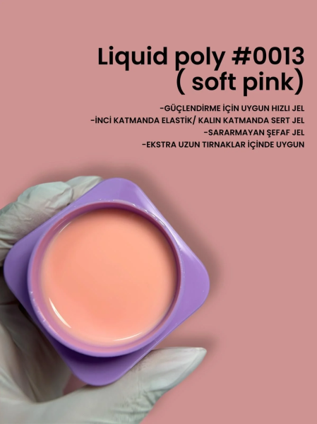 Viola Beauty Liquid Poly Gel Nude #0013 -(Yeni Kıvam) 50 ml