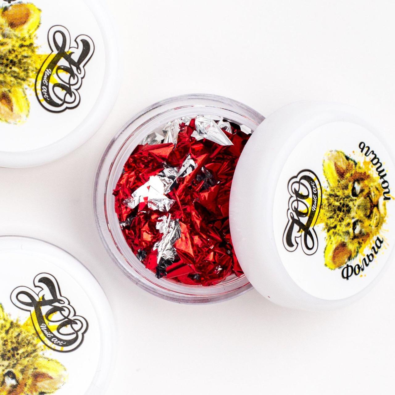 Zoo Folyo 1547 Çift Taraflı Sıkıştırılmış Kırmızı/Gümüş (14*14gm)