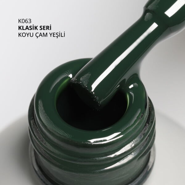 Momo Professional Klasik Seri Kalıcı Oje K063 Koyu Çam Yeşili (14ml)