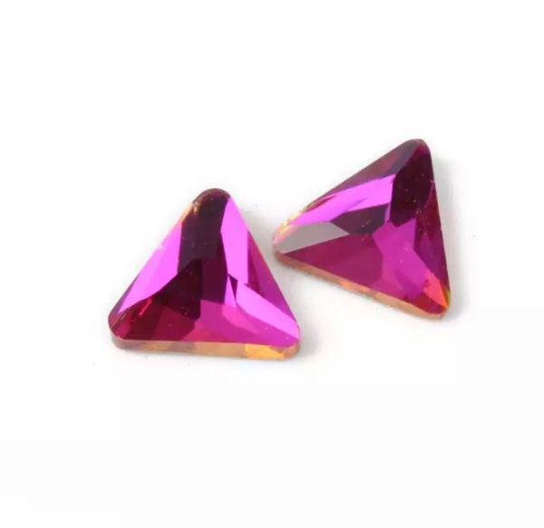 Taş Üçgen Purple 6mm 2 Adet