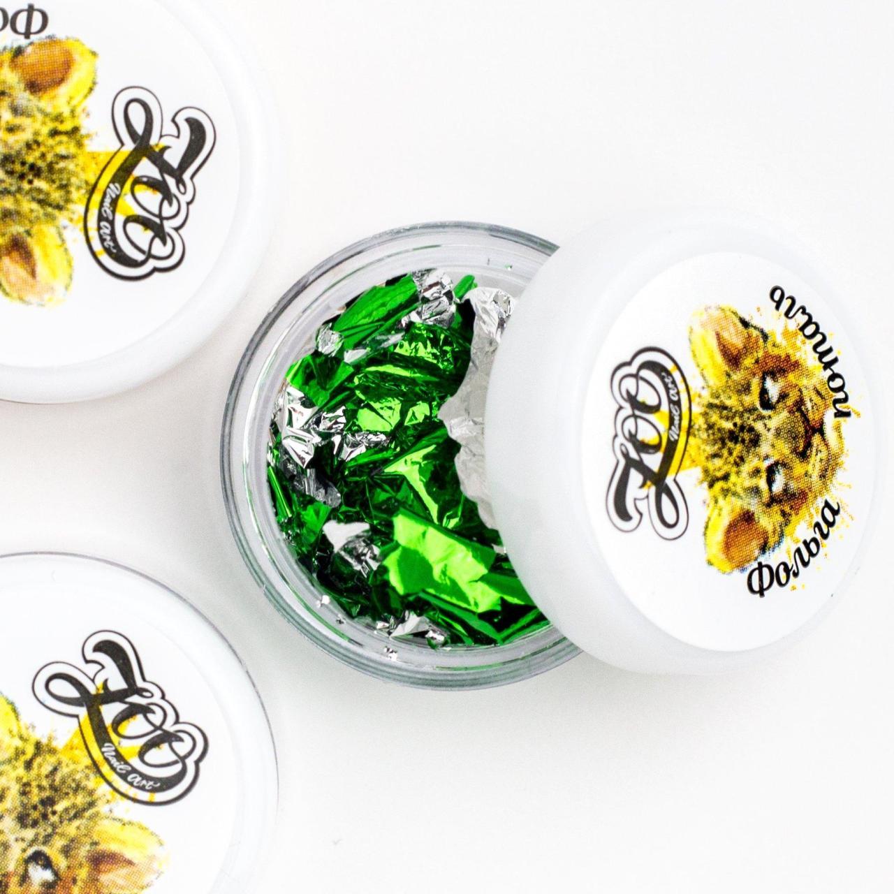 Zoo Folyo 1549 Çift Taraflı Sıkıştırılmış Yeşil/Gümüş (14*14gm)